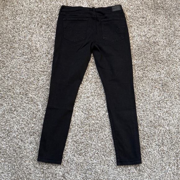 American Eagle Outfitters Skinny Jeans Distressed Black size 10 - Picture 12 of 12